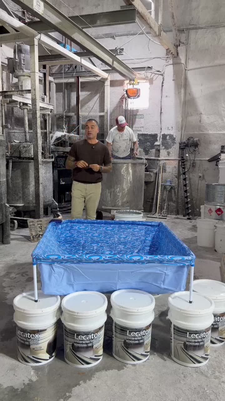 Prueba de impermeabilización con pileta